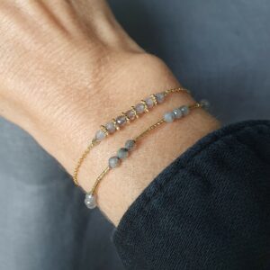 Bracelet tube or labradorite