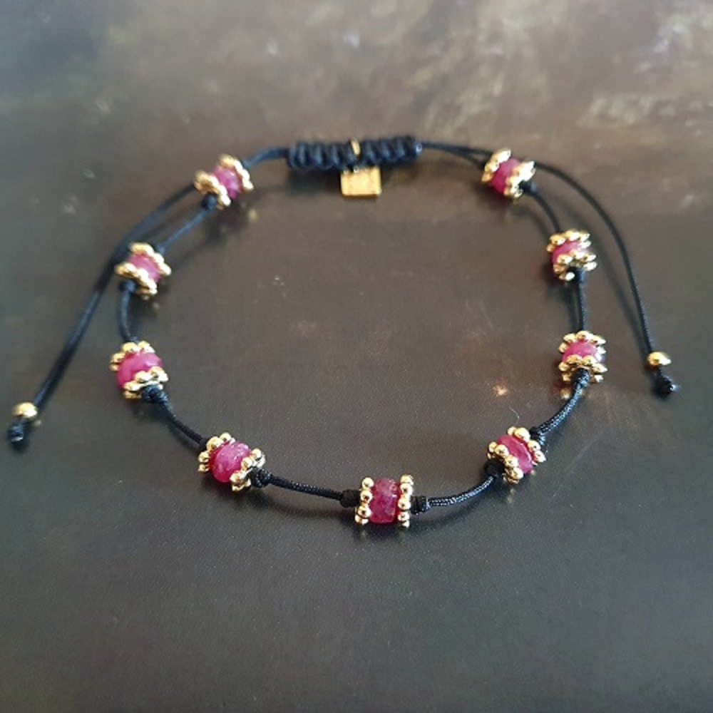 Bracelet Maya rubis