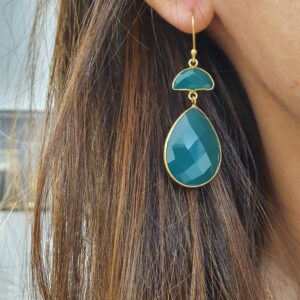 Boucles d'oreilles Jeanne onyx