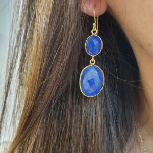 Boucles d'oreilles Ana lapis lazuli