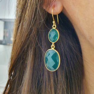 Boucles d'oreiles Ana onyx