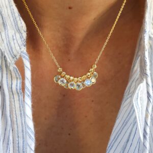Collier Lou topaze bleue