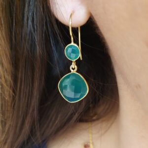 Boucles d'oreilles Zoe onyx