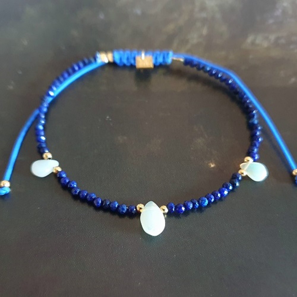 Bracelet lapis et opales