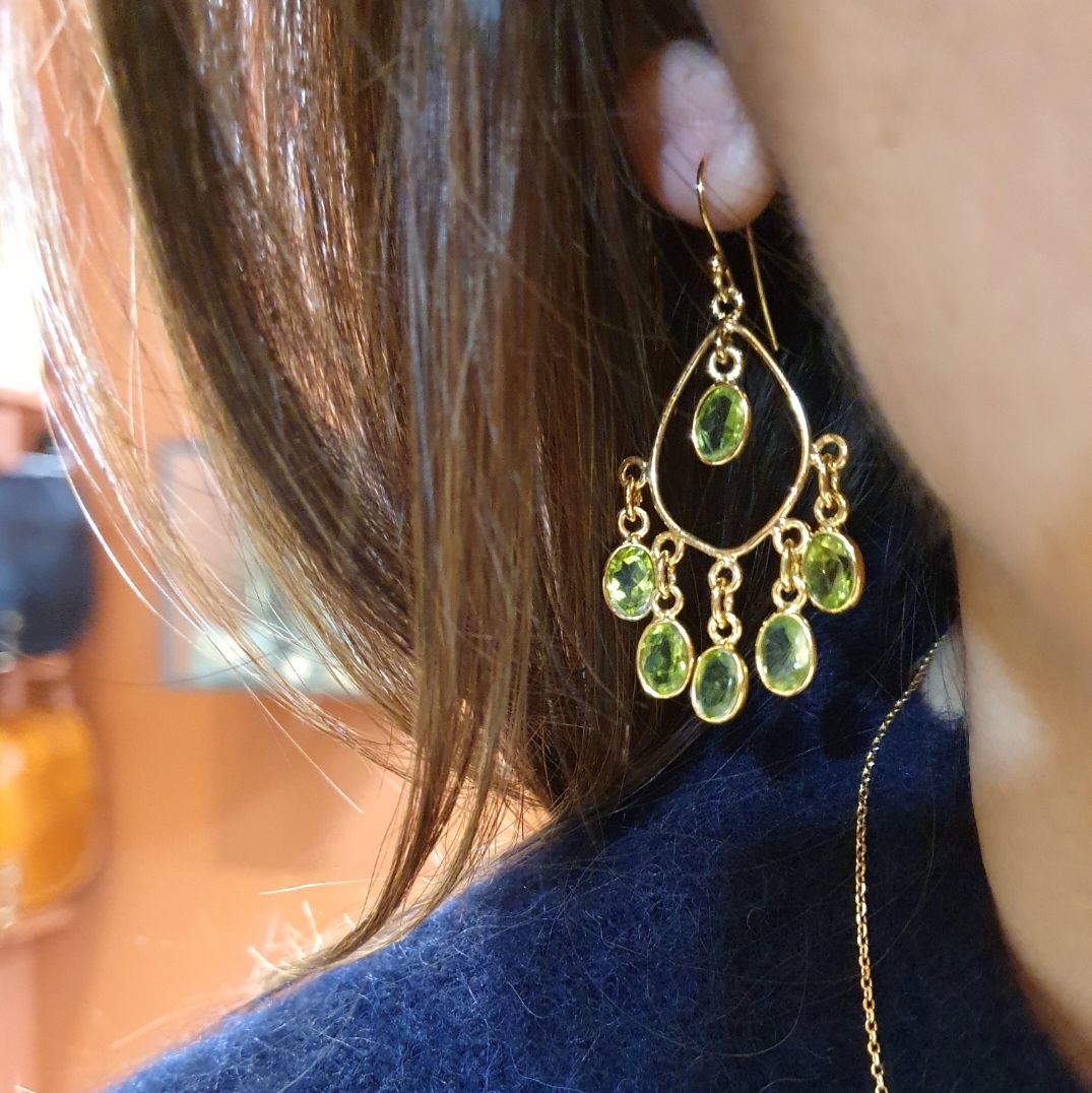 Boucles d'oreilles péridot