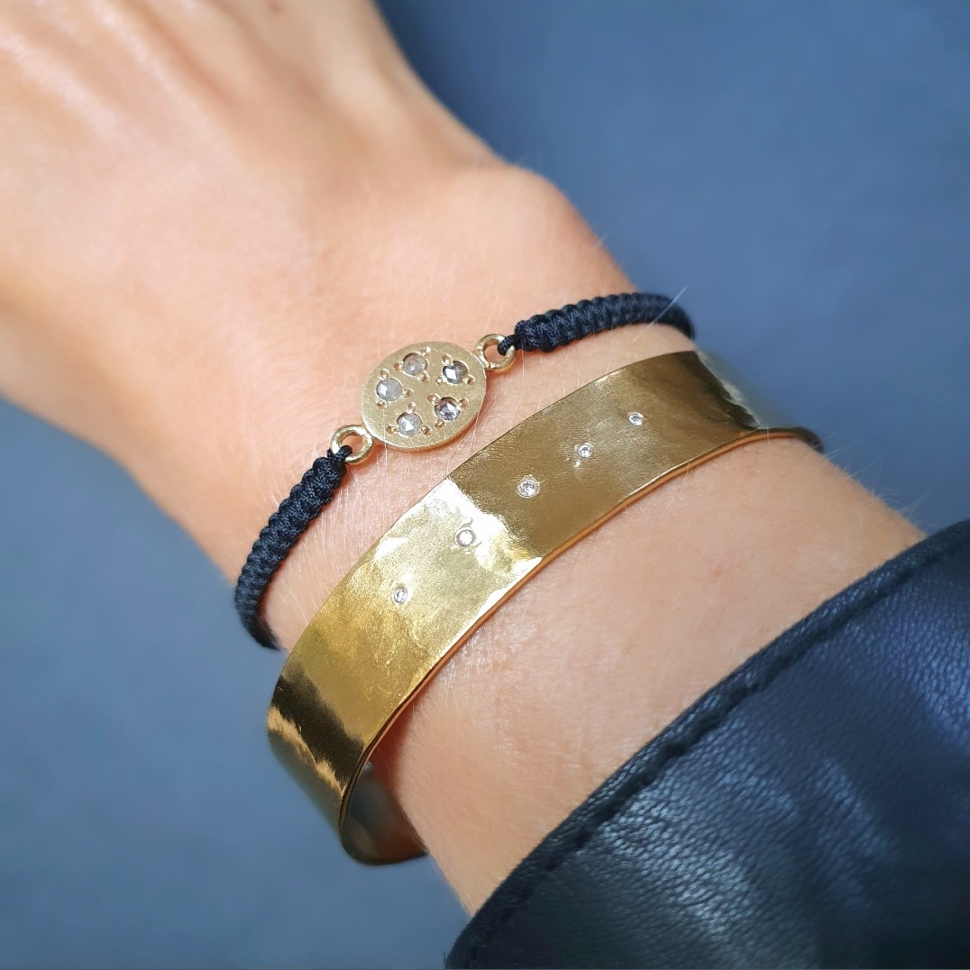 Bracelet cordon diamant