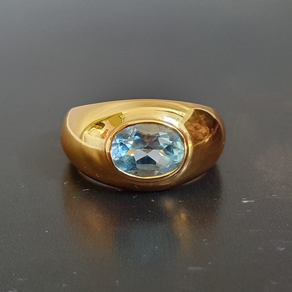 Bague Leinie topaze bleue