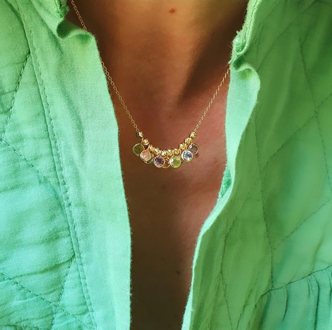 Colier Lou pierres multicolores