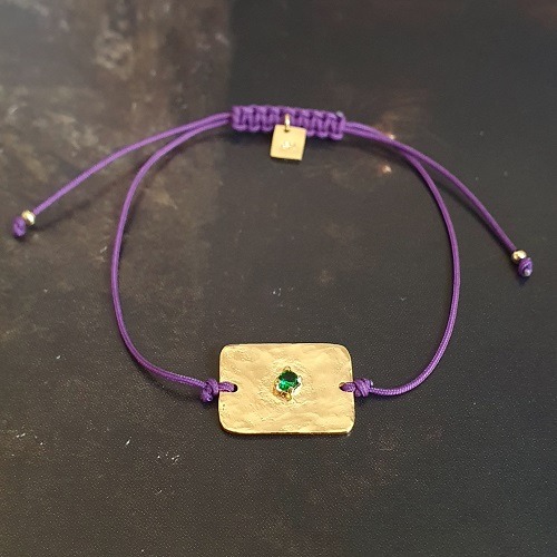 Bracelet Infini onyx vert
