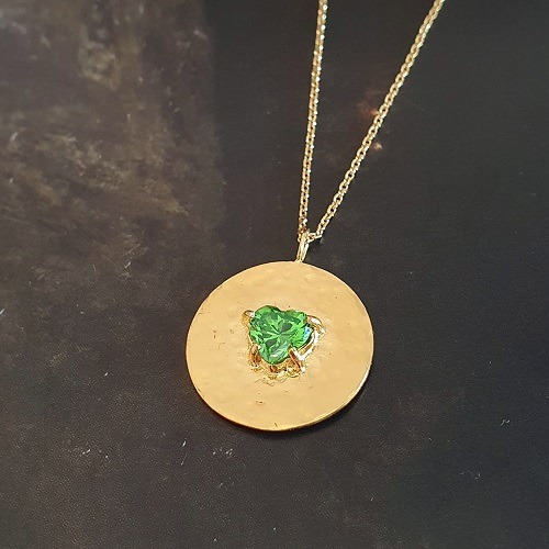 Collier Love péridot