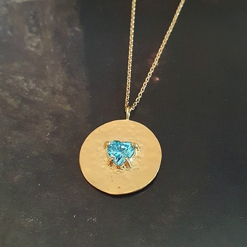 Collier Love topaze