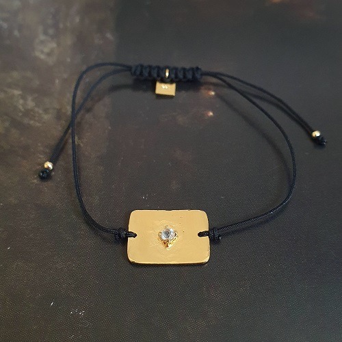 Bracelet Infini topaze blanche